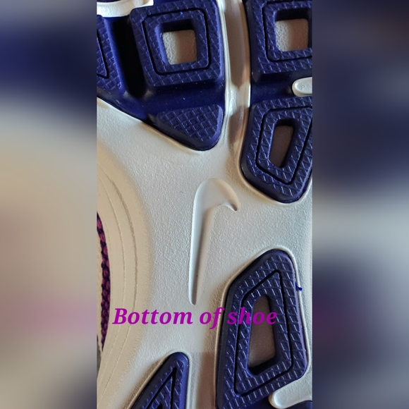 NIKE Revolution 3, NWOT, Women's Running Shoes, Purples & Blue, Size 7.5 - Picture 10 of 15